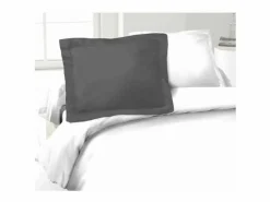 Funda de almohada Lovely Home Gris oscuro 100 % algodón 2 Piezas (50 x 70 cm)