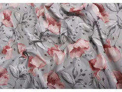 Blanc avenue Funda de almohada satén de algodón 43*185 cm "Floral"