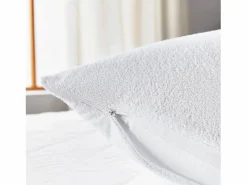 Best PIKOLIN Funda de Almohada 135x40cm| HOME| Rizo| Aloe Vera| Impermeable Blanco