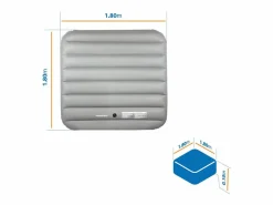 Discount Habitat et jardin Funda hinchable para spa cuadrado 6 plazas 180cm Gris