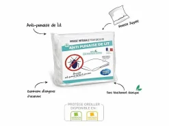 Sale Funda integral anti chinches y anti ácaros para almohada - 65 x 65 cm Protector De Almohada