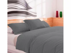 Soleil d'ocre Funda nórdica de algodón 57 hilos 240x220 cm LISO , por