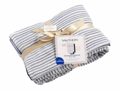 Sauthon Funda nórdica 100x135cm y funda de almohada marinière