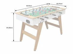 Sale Futbolin 120cm blanco y madera - Futbolín