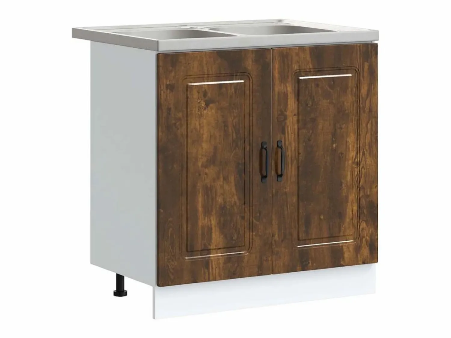 vidaxl Gabinete de cocina Kalmar 2 pcs Marrón 80 x 46 x 81.5 cm Marru00f3n
