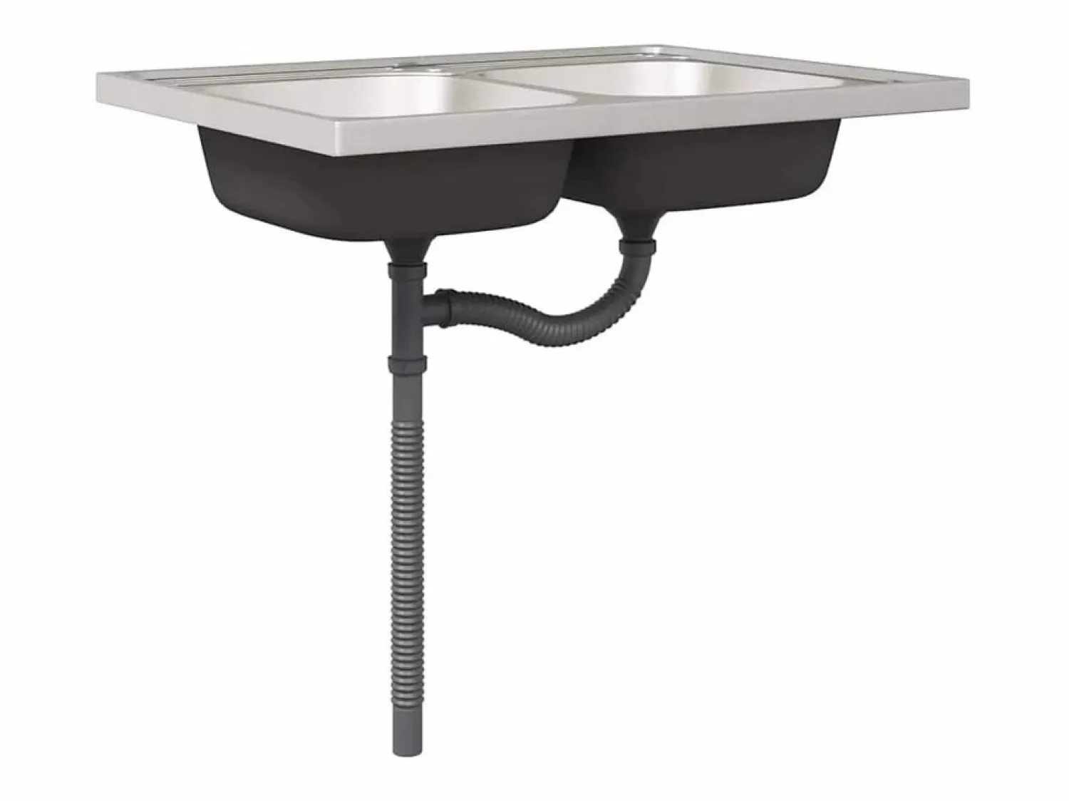 vidaxl Gabinete de cocina Kalmar 2 pcs Marrón 80 x 46 x 81.5 cm Marru00f3n