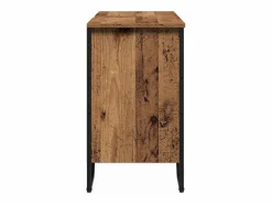 Sale vidaxl Gabinete de Lavabo Otro con puerta Madera Vieja 91 x 35 x 60 cm Marru00f3n