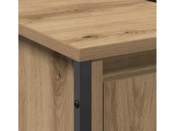 Sale vidaxl Gabinete de Lavabo para Baño Roble artesanal 60 x 35 x 60 cm Marru00f3n