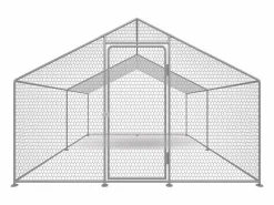 Hot Gallinero 12 m² parque de malla metálica 4 x 3 x 2 M acero galvanizado Cama De Animales De Compañía