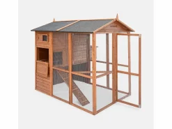New Gallinero de madera con corral para 6 a 8 gallinas madera Cama De Animales De Compañía