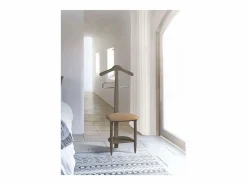 Galán 361 con asiento en herrajes cromado satinado lacado moka, 105 cm(alto)45 cm(a