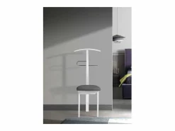 Sale Galán 364 con asiento herrajes cromado satinado lacado en , 108 cm(alto)46 cm(ancho Blanco