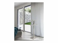 Galán 356 herraje cromo satinado lacado en color visón, 110 cm(alto)47 cm(ancho)34 cm(la
