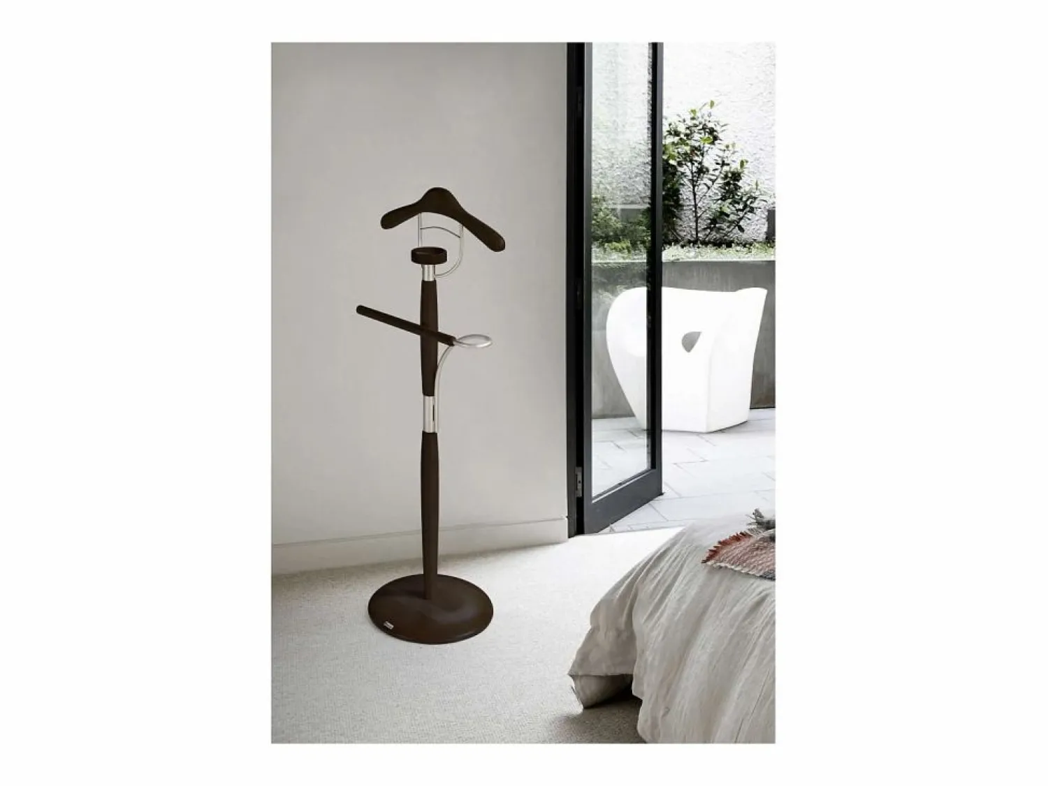 Hot Galán 317 herraje cromo satinado lacado wengué, 110 cm(alto)45 cm(ancho)32 cm(largo) Marru00f3n