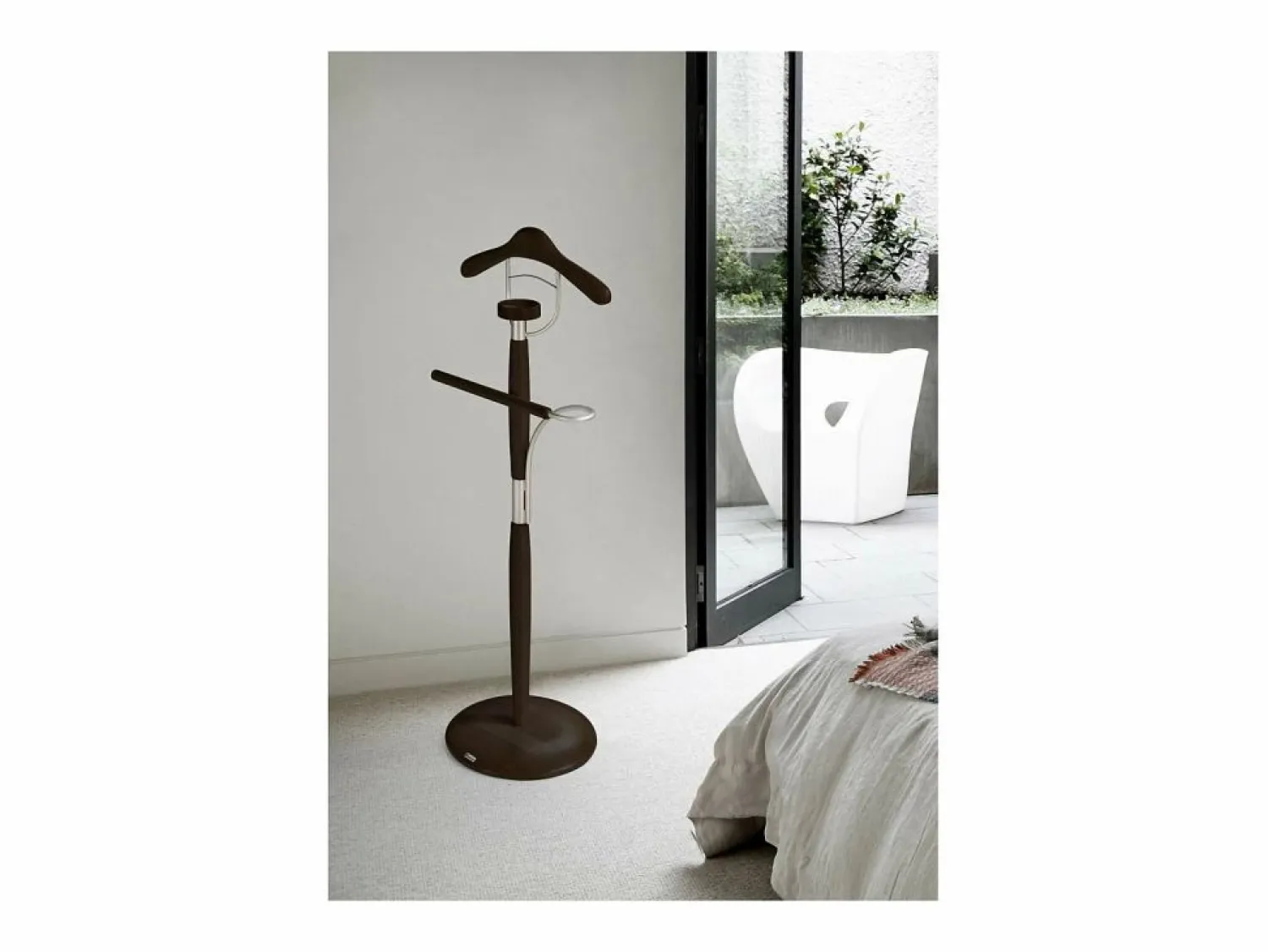 Hot Galán 317 herraje cromo satinado lacado wengué, 110 cm(alto)45 cm(ancho)32 cm(largo) Marru00f3n