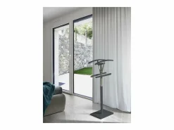 Outlet Galán 356 herraje cromo satinado lacado en color azabache, 110 cm(alto)47 cm(ancho)34 cm( Galán De Noche