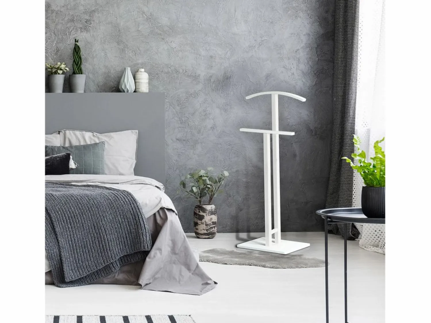 Sale Hispanohogar Galán de noche - A105cm x L44cm x F29cm - madera color - Nordique Blanco