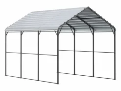 Garaje Metálico Robusto para Coches SucceBuy, 305 x 457 cm, Abriego Exterior Robusto para Coches y Barcos