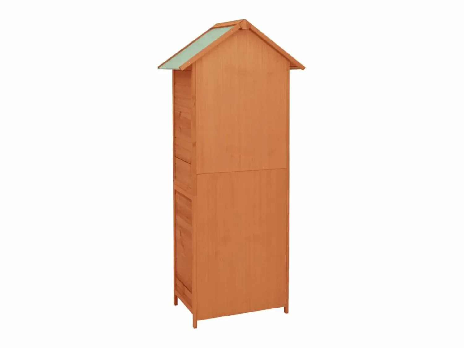Garden Furniture - Armario de almacenamiento para jardín marrón 42,5x64x190 cm