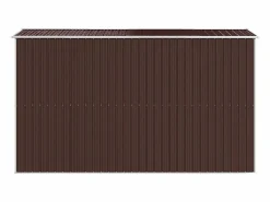 Discount Garden Furniture - Cobertizo jardín acero galvanizado marrón oscuro 192x357x223 cm Marru00f3n