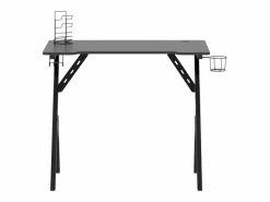 Hot Garden Furniture - Escritorio gaming con patas en forma de Y 90x60x75 cm Negro