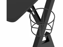 Hot Garden Furniture - Escritorio gaming con patas en forma de Y 90x60x75 cm Negro