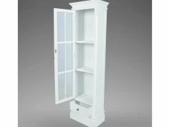 Discount Garden Furniture - Estantería moderna con 3 estantes de madera blanca Blanco