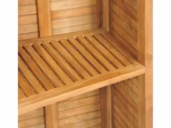 Clearance - Mesa de bar plegable de madera teca maciza 155x53x105 cm Mesa Alta