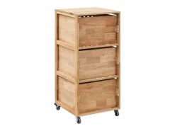 Hot Garden Furniture - Mueble de baño madera maciza de nogal 41x41x91 cm Marru00f3n