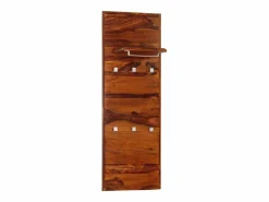- Perchero de madera maciza de acacia 118x40 cm Perchero