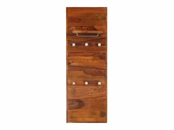 - Perchero de madera maciza de acacia 118x40 cm Perchero