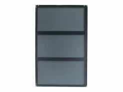 OZAIA Gran espejo rectangular de aluminio, L. 120 x H. 190 cm, , NIREVA Negro