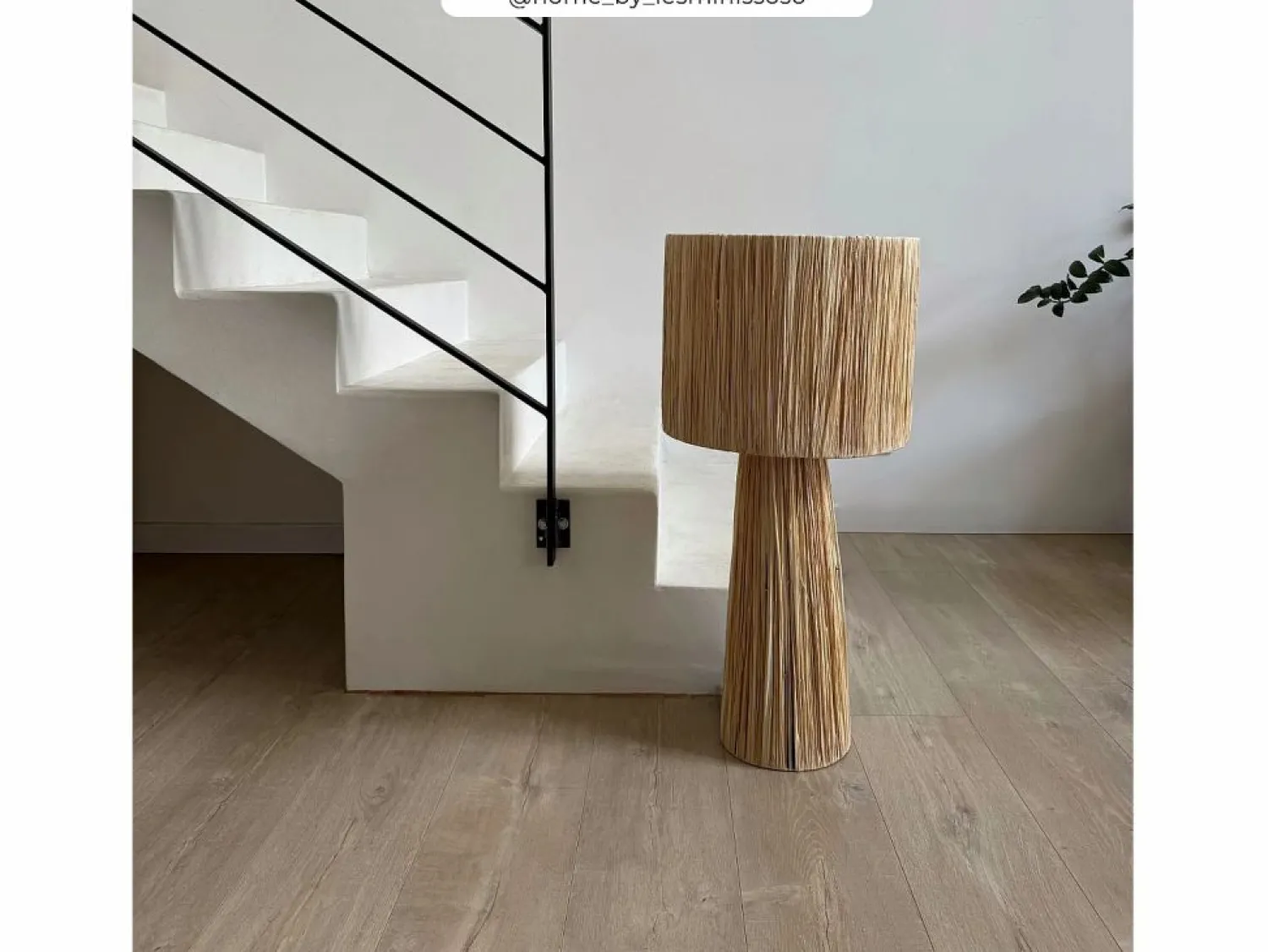 Outlet Gran lámpara de hoja de palma - Soléa Lámpara De Mesa