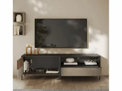 Hot Gran mueble TV 2 puertas, 1 cajón y 1 nicho L206 cm - EVEREST Mueble Tv