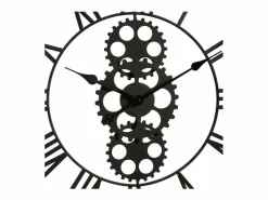 Atmosphera Gran Reloj de Pared Industrial de Madera y Metal D 70 cm