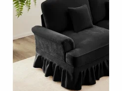 DripeX Gran Sofá 2 Plazas Chenille - Con Funda Extraíble y 2 Cojines - 194x83.5x93cm -
