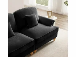 DripeX Gran Sofá 2 Plazas Chenille - Con Funda Extraíble y 2 Cojines - 194x83.5x93cm -