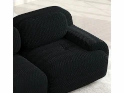 DripeX Gran sofá angular modular 388cm - de Pana - con 4 cojines y 2 otomanas - ergonómico -