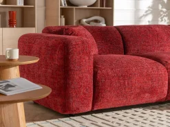 Maison Céphy Gran sofá rinconera derecha en tela texturizada POGNI de