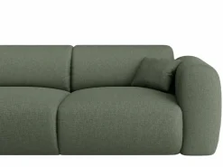 Discount Gran sofá rinconera izquierda de tela jaspeada POGNI de Sofá Vintage