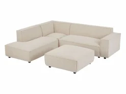 Hot Gran sofá rinconera izquierda y otomano de pana BORORE Sofá Modular