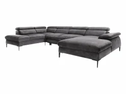 New Gran Sofá rinconera panorámico convertible terciopelo SEPINA Pascal Morabito Sofá Xxl