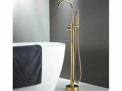 Best Grifo De Bañera De Suelo Lungo Gold Grifo