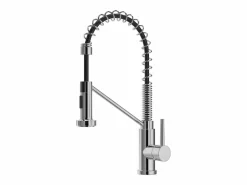 Online Grifo de cocina con ducha extraíble de acero inoxidable - Cromado - ROFLEX Grifo De Cocina
