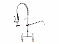Grifo de Cocina, SucceBuy Grifo de Fregadero de Cocina Comercial con Rociador de Prelavado, 66 cm de Altura Grifo De Cocina