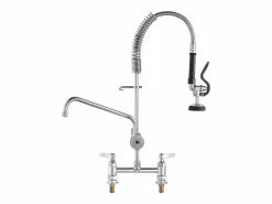 Grifo de Cocina, SucceBuy Grifo de Fregadero de Cocina Comercial con Rociador de Prelavado, 66 cm de Altura Grifo De Cocina