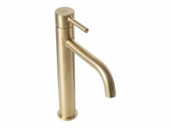 Clearance Rea Grifo De Lavabo Lungo High Brush Gold Dorado
