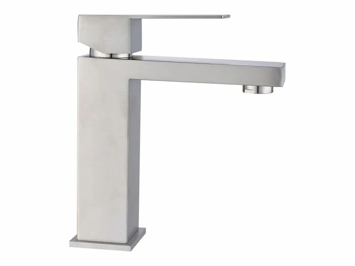 Discount Grifo mezclador de acero inoxidable, acero inoxidable cepillado, Largo: 5 cm x Altura: 17,3 cm x Pr. : 15,2 cm, CANILAS Grifo