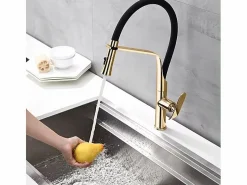 Rea Grifo Para Cocina Castor Black/Gold