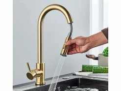 Rea Grifo Para Cocina Fresh Brush Gold